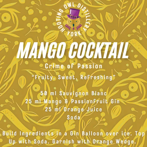 Hooting Owl Distillery's Mango & Passionfruit Gin - Image 4