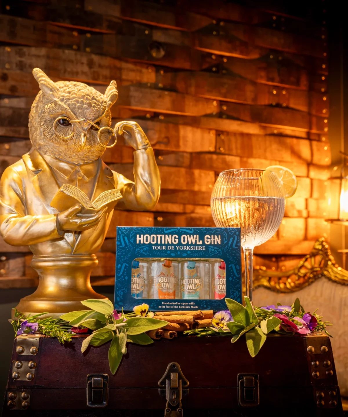 Hooting Owl Distillery's Tour De Yorkshire Mini Gin Tasting Set (4 x 5CL | 42% ABV)