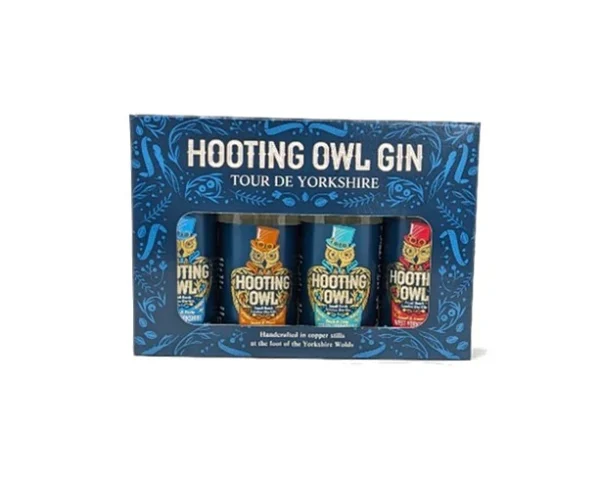 Hooting Owl Distillery's Tour De Yorkshire Mini Gin Tasting Set (4 x 5CL) - Image 2